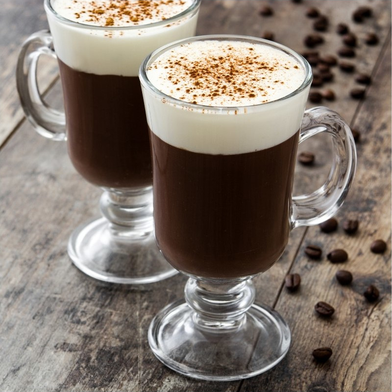 2 glas med Irish Coffee